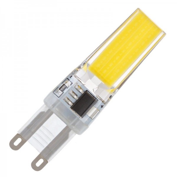 Modee LED COB Silikon 3-25W/840 G9 330lm neutralweiß nicht dimmbar Stiftsockellampe 360° 25000h ersetzt 25W (ersetzt Osram/Philips G9 Halogen)