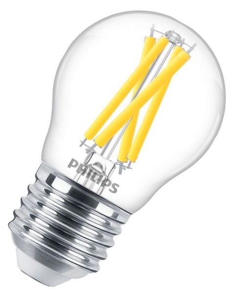 Philips LED Filament Master Tropfen P45 LEDLuster 3,5-40W/927 warmer Schimmer 470lm E27 220-240V nur mit Spezial-Dimmern