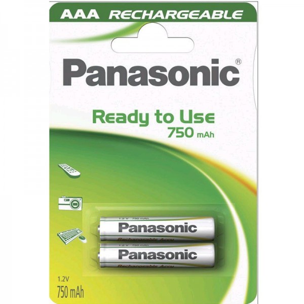 Panasonic Akku Ready2Use AAA 750 mAH 1,2V 2er Blister