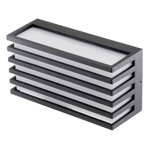 EVN LED Leuchte anthrazit rechteckig 208x116x82mm 9W 4000K 425lm >80° 100-240V IP54