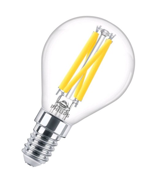 Philips LED Filament Master LEDluster P45 klar ° 3,4-40W/922-927 abstimmbares Weiß 470lm E14 220-240V dimmbar