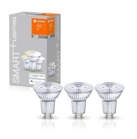Ledvance LED WIFI Smart+ Reflektor PAR16 45° Wifi 5-40W/827 warmweiß 350lm GU10 220-240V dimmbar 3er Pack