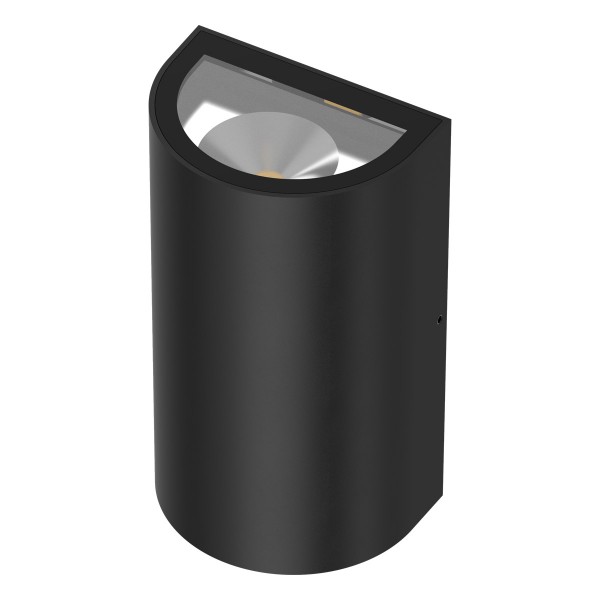 EVN LED 2-flammige Leuchte anthrazit halbrund 165x95x67mm 10W 3000K 450lm >80° 220-240V IP65