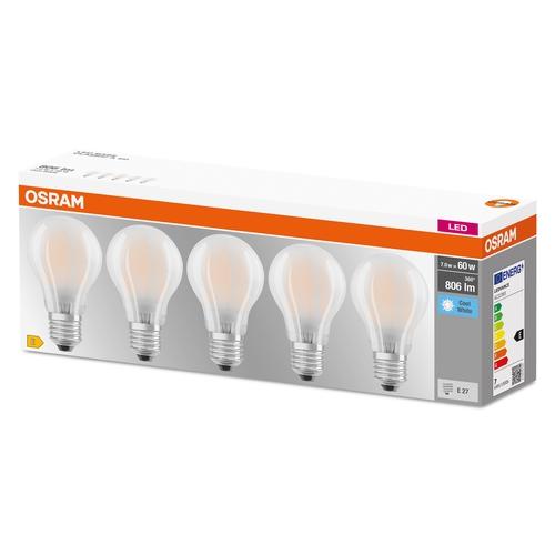 3er-Pack Osram LED Glühbirne Base A60 E27 Glühlampen Birnen warmweiß  neutralweiß