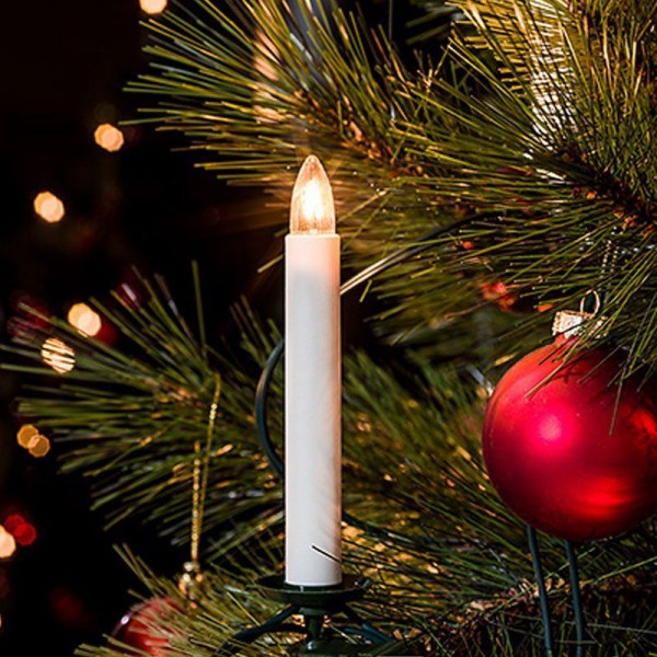 Konstsmide Weihnachtsbaum-Beleuchtung mit 16 Birnen Gesamtlänge 1200cm warmweiß