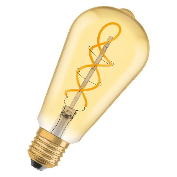 Osram / Ledvance LED Filament Vintage 1906 Edison gold 300° 4-28W/820 extra warmweiß 300lm E27 220-240V