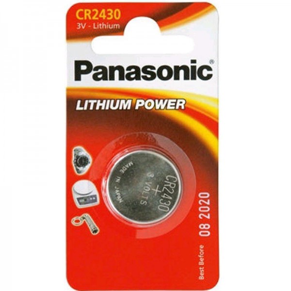 Panasonic Knopfzelle Lithium Power CR 2430 3V 1er Blister