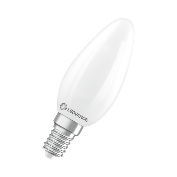 Osram / Ledvance LED Filament Kerze B matt 320° Performance 3,4-40W/827 warmweiß 470lm E14 220-240V dimmbar