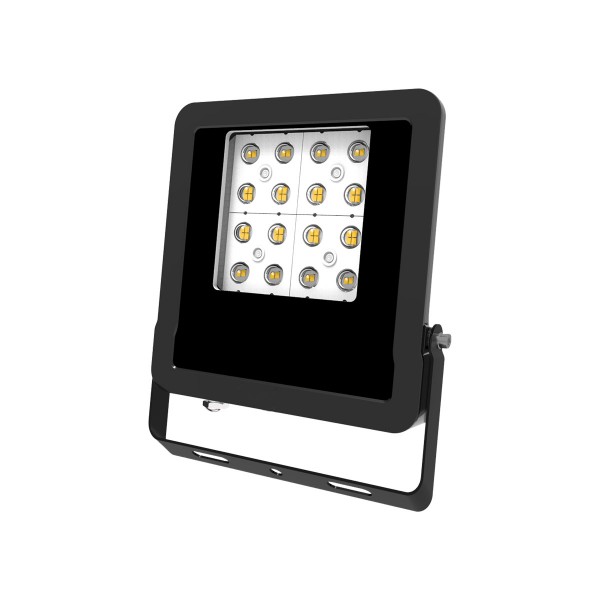 EVN LED Strahler schwarz schwenkbar rechteckig 203x39x235mm 30W 3000K 3450lm >80° 220-240V IP65