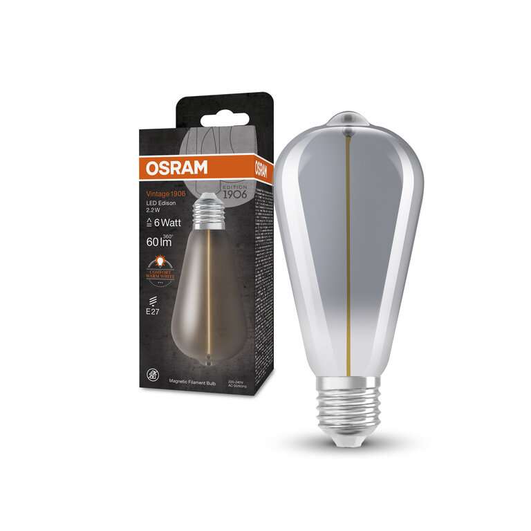Osram / Ledvance LED Filament Vintage 1906 Edison rauchig 320° 2,2 