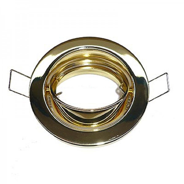 Aurora Einbaustrahler Schwenkbar Messing Poliert A2-DLL112PB