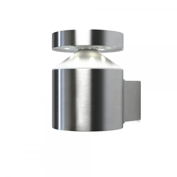 LEDVANCE LED Wandleuchte Endura Style Zylinder 6W/830 360lm warmweiß nicht dimmbar steel IP44