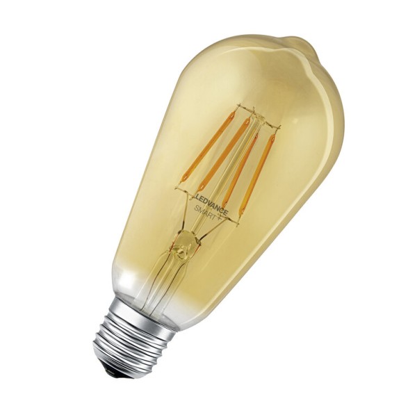 Osram / Ledvance LED Filament Zigbee Smart+ Edision ST64 gold ° 6-52W/824 extra warmweiß 680lm E27 220-240V dimmbar